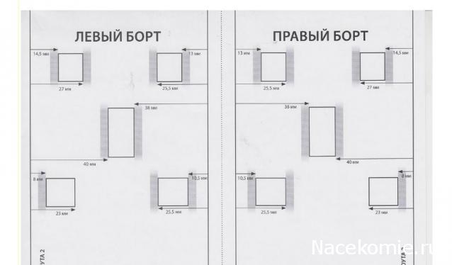 Корабль Адмирала Нельсона "Виктори" - Сборка секции корабля (сечение по мидель-шпангоуту) МАСШТАБ 1/72