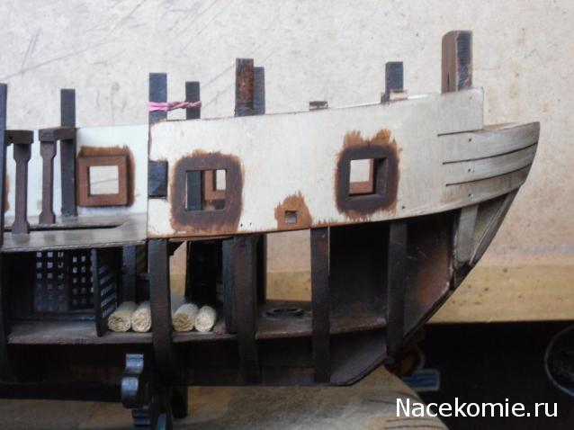 Собери Чёрную Жемчужину. Сборка: обшивка корпуса