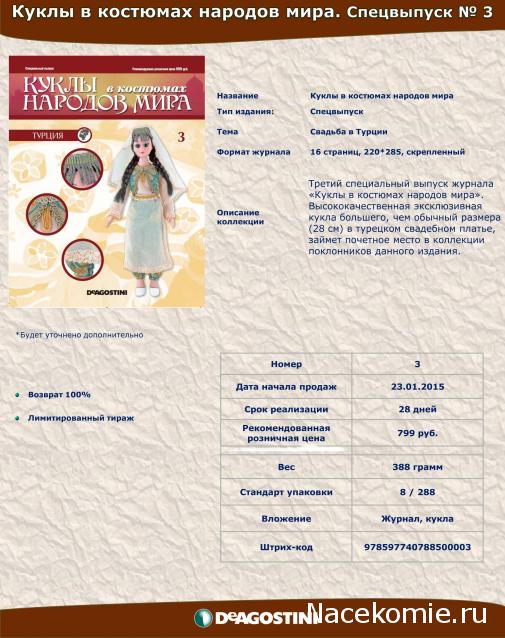 Куклы в Костюмах Народов Мира - График выхода и обсуждение