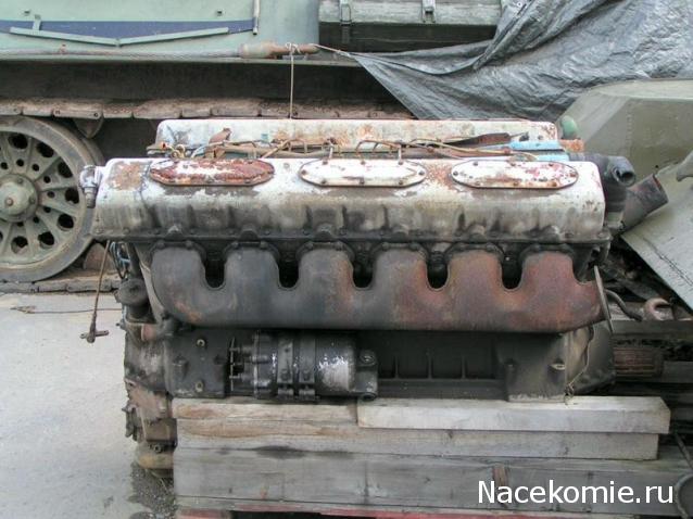 Танк Т-34 - Сборка силового агрегата