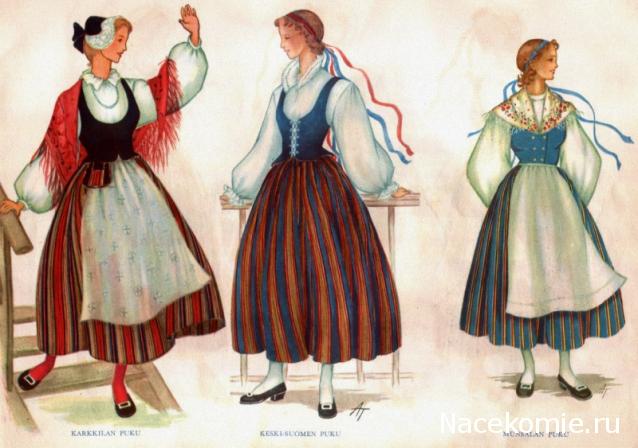 Куклы в народных костюмах №79 Кукла в финском женском костюме