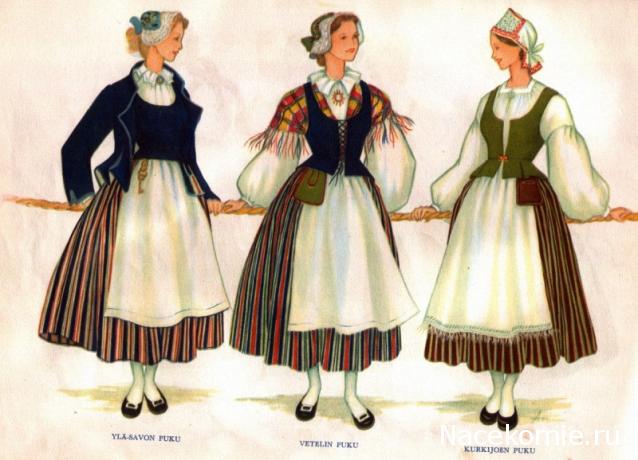 Куклы в народных костюмах №79 Кукла в финском женском костюме