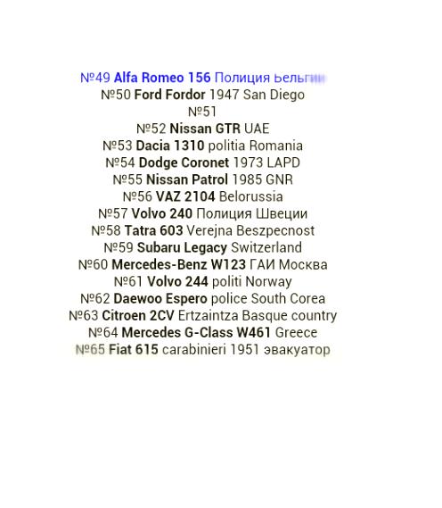 Полицейские Машины Мира - График выхода и обсуждение