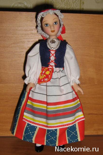 Куклы в народных костюмах №79 Кукла в финском женском костюме