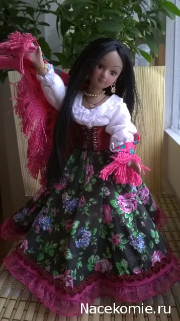 Куклы в народных костюмах №67 Кукла в цыганском девичьем костюме