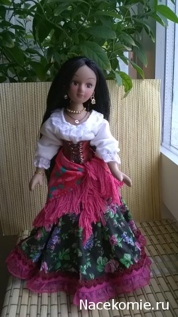 Куклы в народных костюмах №67 Кукла в цыганском девичьем костюме