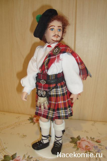 Куклы в Костюмах Народов Мира №30 Великобритания - Шотландия