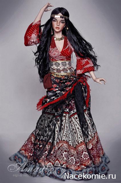 Куклы в народных костюмах №67 Кукла в цыганском девичьем костюме