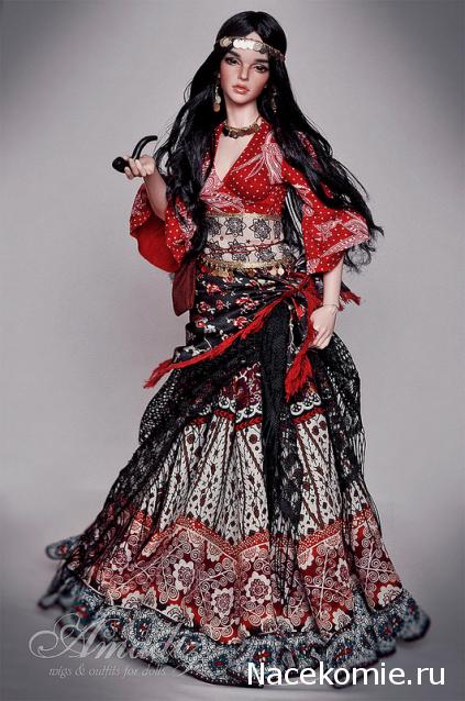 Куклы в народных костюмах №67 Кукла в цыганском девичьем костюме