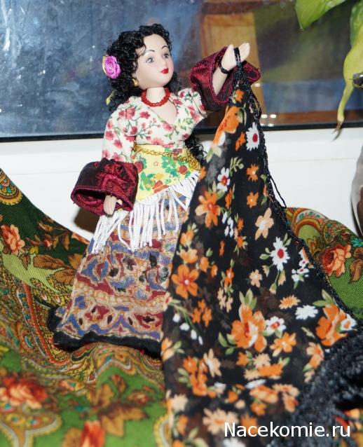 Куклы в народных костюмах №67 Кукла в цыганском девичьем костюме