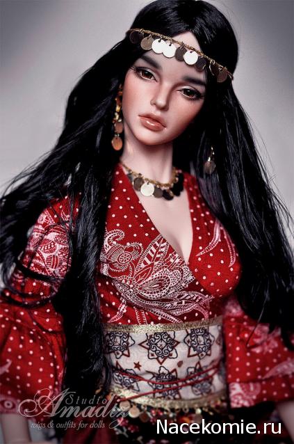 Куклы в народных костюмах №67 Кукла в цыганском девичьем костюме