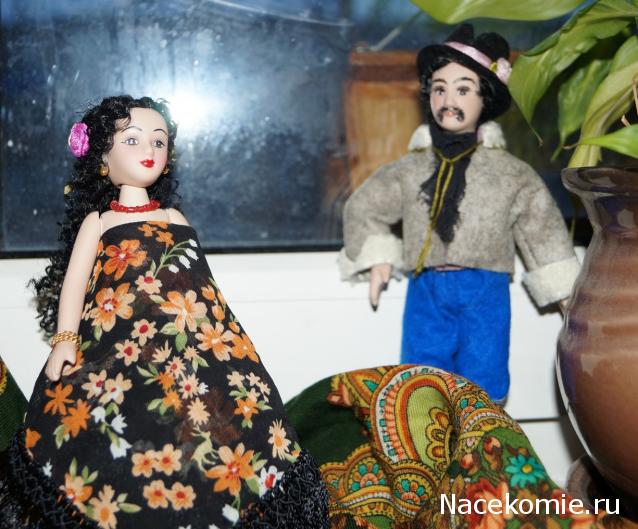 Куклы в народных костюмах №67 Кукла в цыганском девичьем костюме