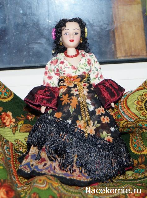 Куклы в народных костюмах №67 Кукла в цыганском девичьем костюме