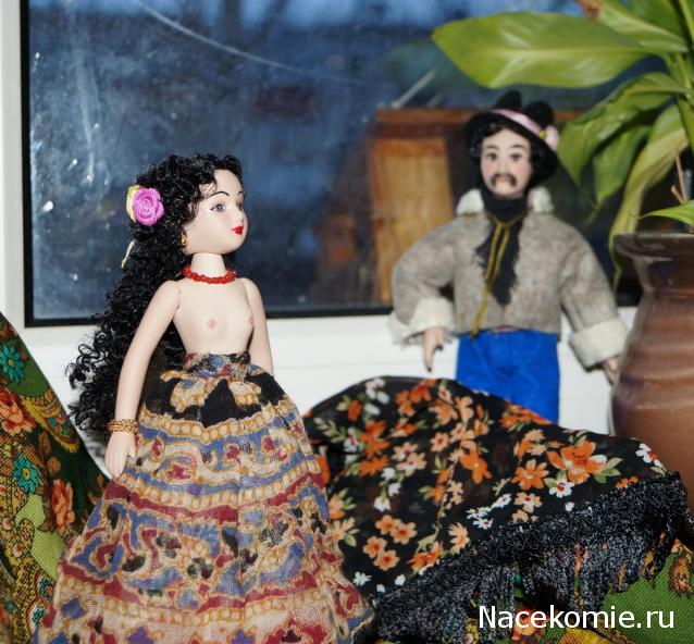 Куклы в народных костюмах №67 Кукла в цыганском девичьем костюме