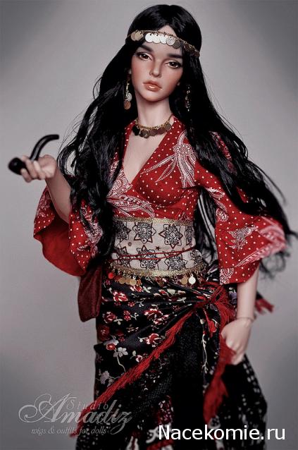 Куклы в народных костюмах №67 Кукла в цыганском девичьем костюме
