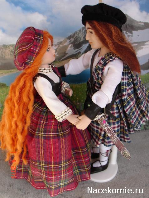 Куклы в Костюмах Народов Мира №30 Великобритания - Шотландия