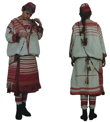 Куклы в народных костюмах №65 Кукла в удмуртском женском костюме