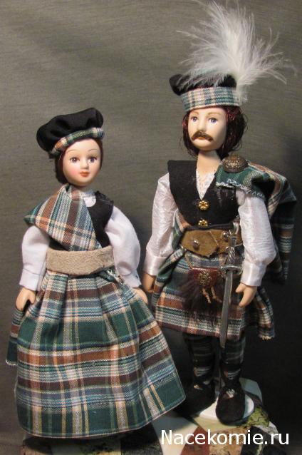 Куклы в Костюмах Народов Мира №30 Великобритания - Шотландия
