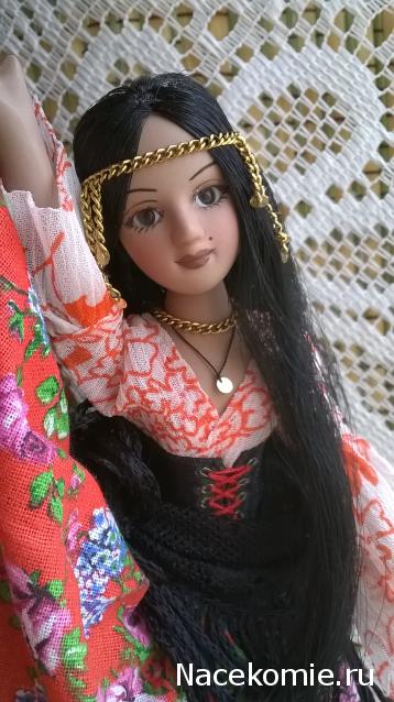 Куклы в народных костюмах №67 Кукла в цыганском девичьем костюме