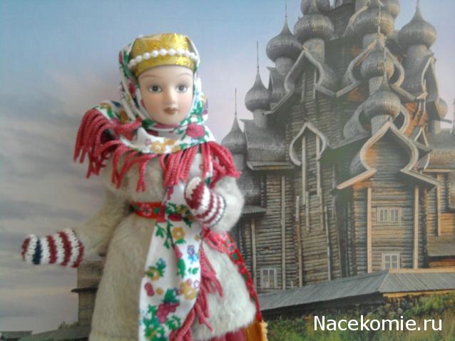 Куклы в народных костюмах №39 Кукла в карельском зимнем костюме