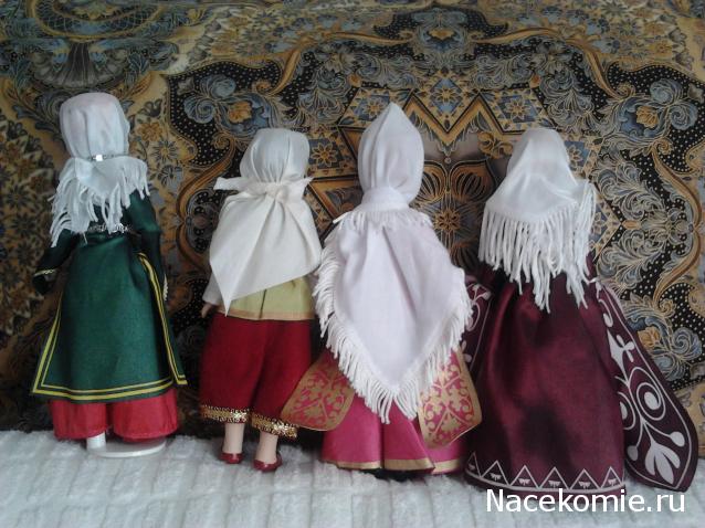 Куклы в народных костюмах №90 Кукла в кабардинском женском костюме