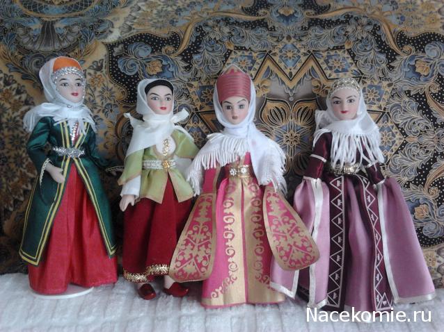 Куклы в народных костюмах №90 Кукла в кабардинском женском костюме
