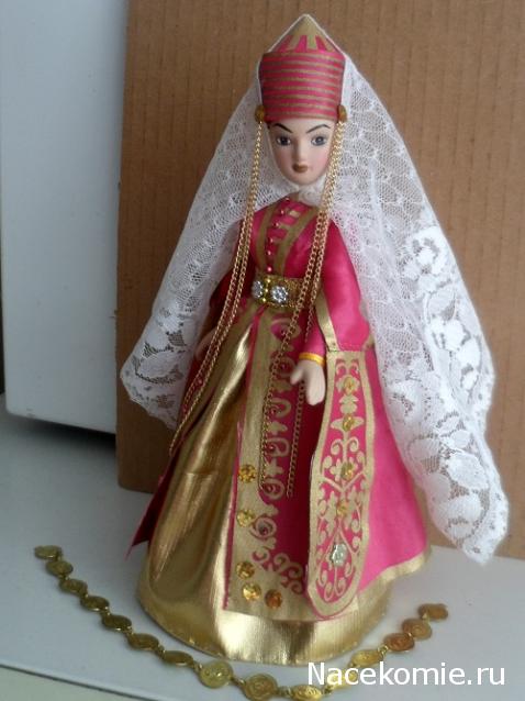 Куклы в народных костюмах №90 Кукла в кабардинском женском костюме