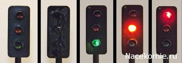 Железная Дорога в Миниатюре №44 - Пакет тёмно - зелёной травы; семафор