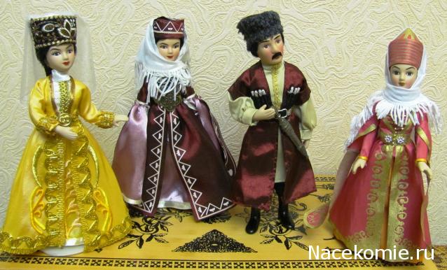 Куклы в народных костюмах №90 Кукла в кабардинском женском костюме