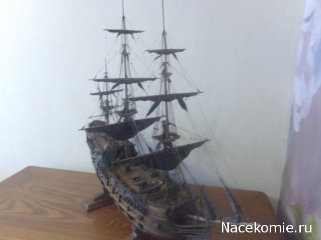 Собери Чёрную Жемчужину. Рангоут и такелаж.