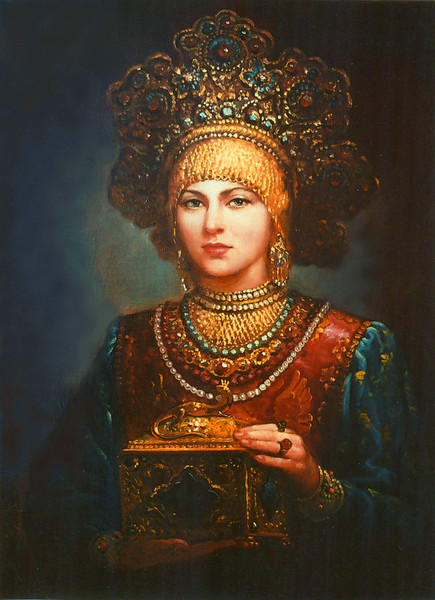 Народный костюм в живописи и графике