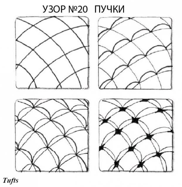 Школа ZIA. Пошаговые уроки зентангла