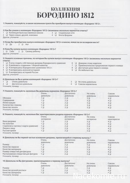 Историческая диорама "Бородино 1812" - Ашет - тест