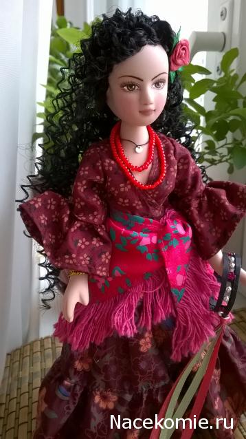 Куклы в народных костюмах №67 Кукла в цыганском девичьем костюме