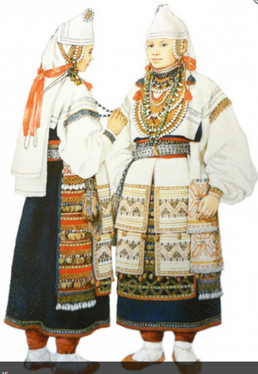 Водский женский костюм