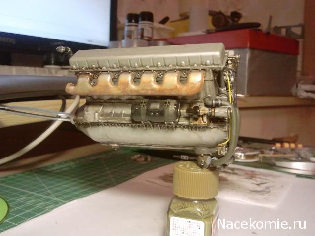 Танк Т-34 - Сборка силового агрегата