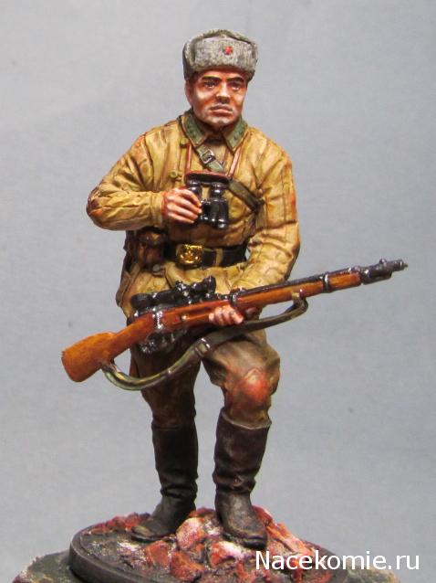 Солдаты ВОВ №1 - Снайпер РККА в осеннем камуфляже, 1941-1945 гг.