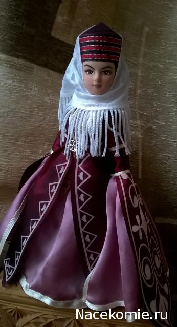 Куклы в народных костюмах №90 Кукла в кабардинском женском костюме