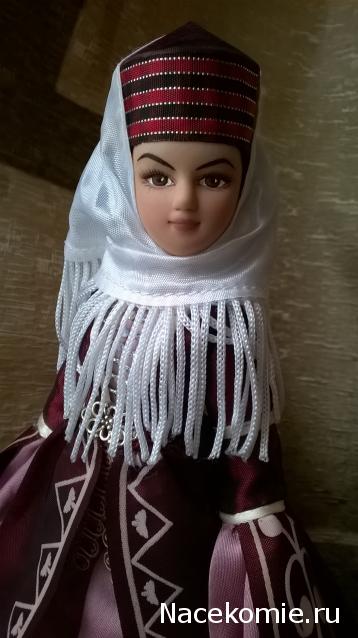 Куклы в народных костюмах №90 Кукла в кабардинском женском костюме
