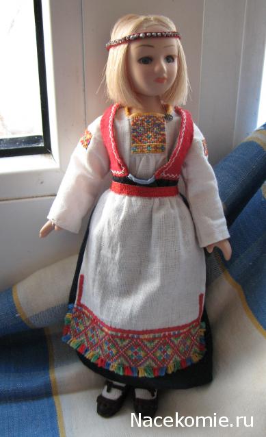 Куклы в народных костюмах №79 Кукла в финском женском костюме