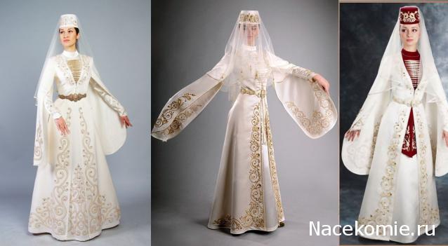 Куклы в народных костюмах №15 Кукла в осетинском девичьем костюме
