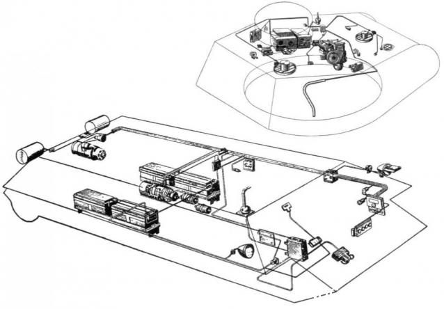 Танк Т-34 - Электрика и проводка