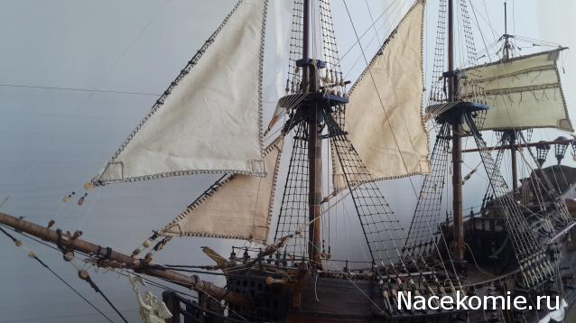 Собери Чёрную Жемчужину. Рангоут и такелаж.