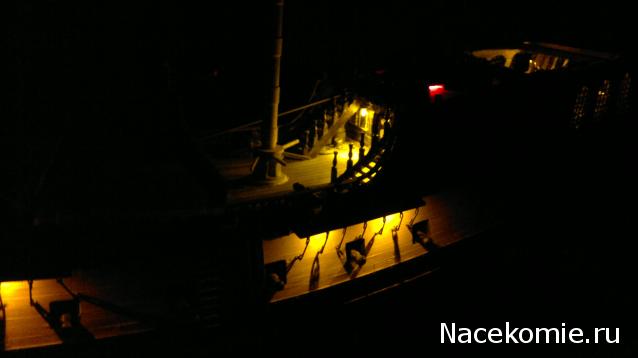 Собери Чёрную Жемчужину. Корма и каюта капитана