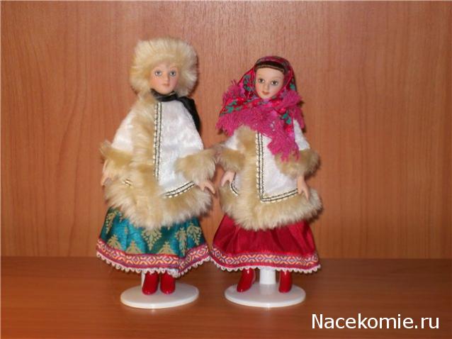 Куклы в народных костюмах №1 Кукла в зимнем костюме Московской губернии