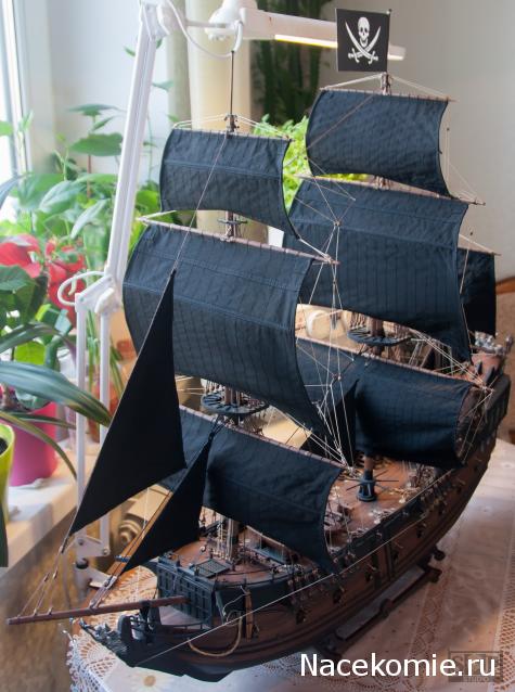 Собери Чёрную Жемчужину. Рангоут и такелаж.