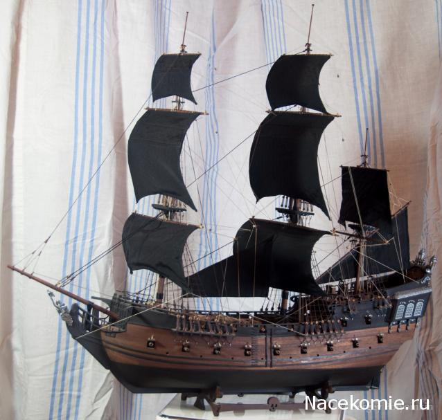 Собери Чёрную Жемчужину. Рангоут и такелаж.