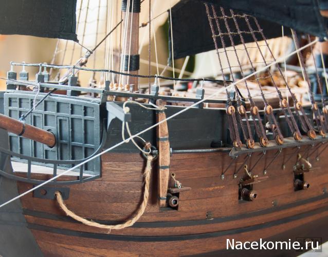 Собери Чёрную Жемчужину. Рангоут и такелаж.