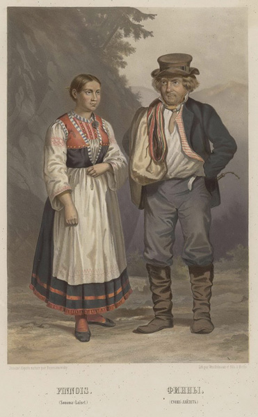 Куклы в народных костюмах №79 Кукла в финском женском костюме