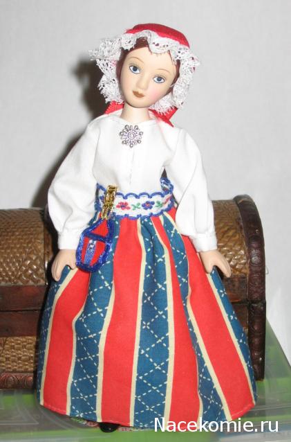 Куклы в народных костюмах №79 Кукла в финском женском костюме